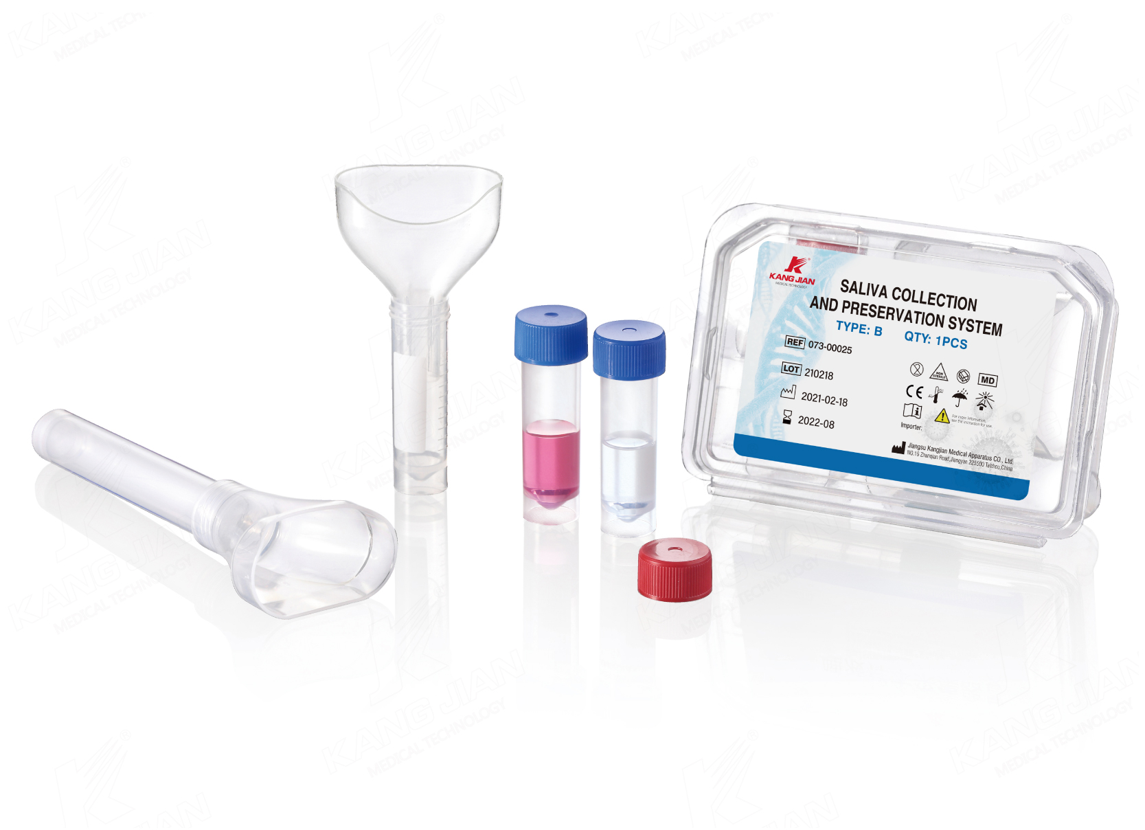 DNA-Probensammelkit f&uuml;r Speichel (Sputum).